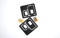 Plastic 2 In 1 Nano Dual SIM Card Adapters , Plastic ABS 3.9 x 3.4cm