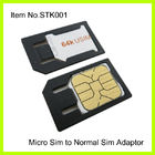 High Quality Plastic Black Micro To Normal SIM Adapter For IPhone 4