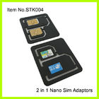 3FF - 2FF Cell Phone SIM Card Adapter , Normal Black Plastic ABS