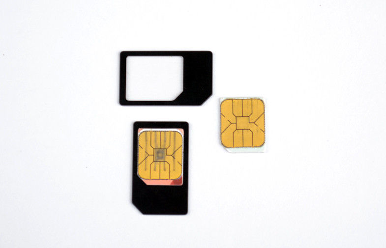 Standard Black Micro SIM Card Adaptor , 3FF To 2FF SIM Adaptor