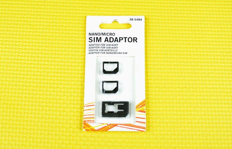 Plastic ABS Cell Phone SIM Card Adapter For Iphone Nano And Micro