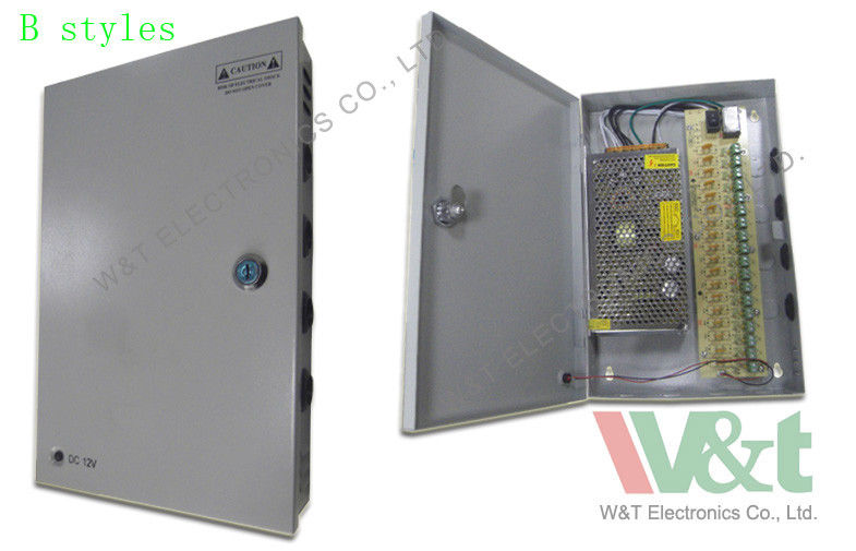 12V 300W CCTV Security Camera Power Supplies 18 Channel Power Supply Box UL/ PTC