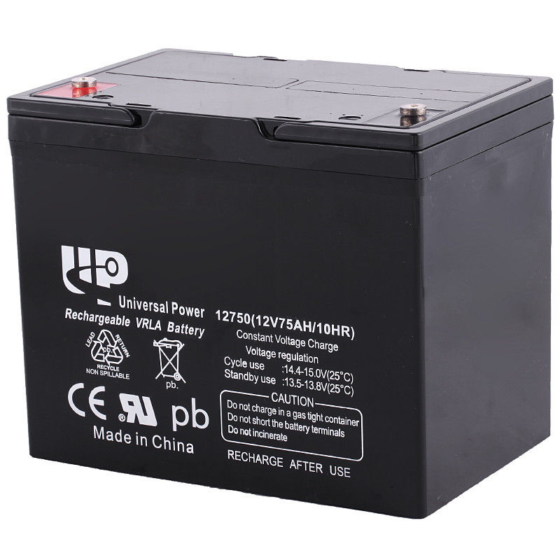Sulfuric acid sealed Lead Acid Battery 12V 75Ah for Power tools , computer power supply