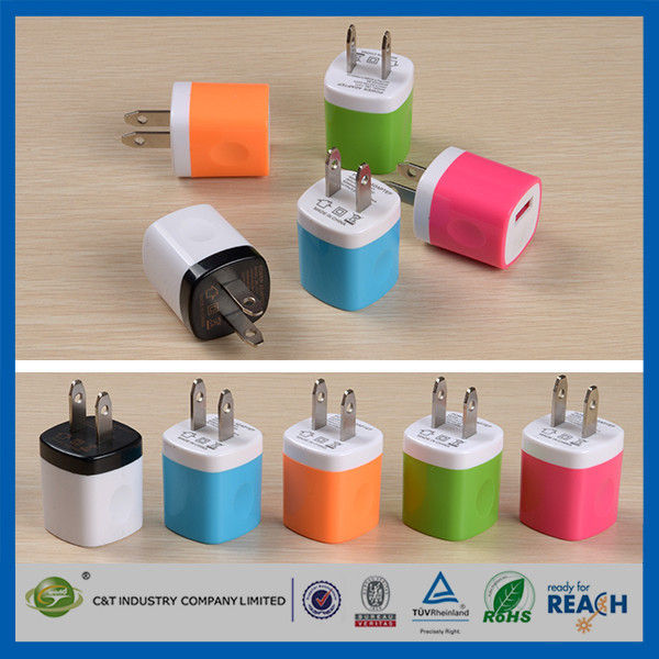 Usb Travel Home 1.0 Amp Power Adapter Wall Charger Plug For Iphone 6/6 Plus 5s Samsung