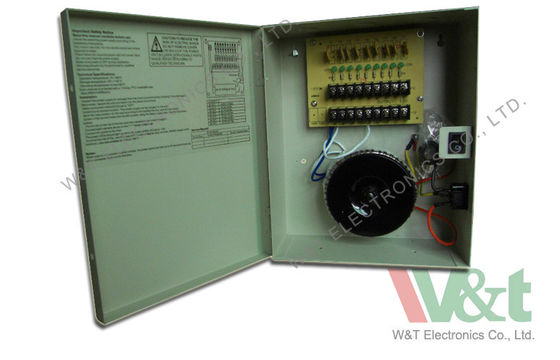 AC 24V 4 Amp 96W 8 Channel CCTV Power Supply For Cameras , Access Control