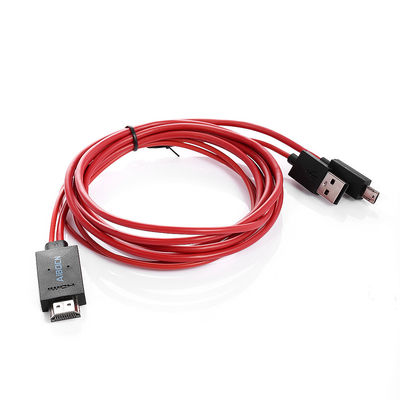 6.5 Feet MHL 11 Pin Micro USB to HDMI Adapter Cable 1080P HDTV for Samsung