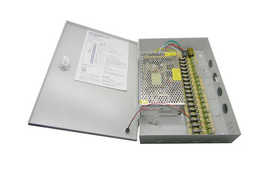 12V 20A 18 Channel CCTV Power Distribution Box Metal power supply