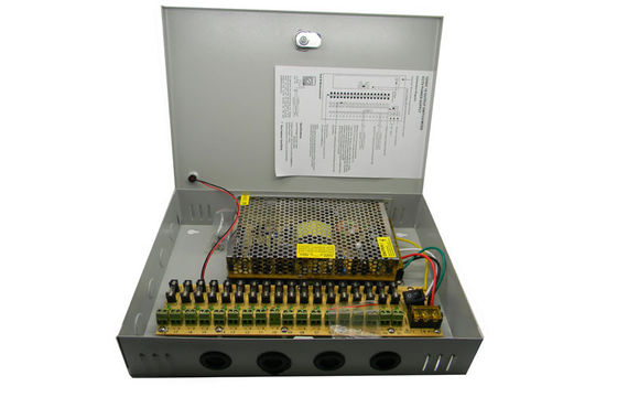 12V 20A 18 Channel CCTV Power Distribution Box Metal power supply
