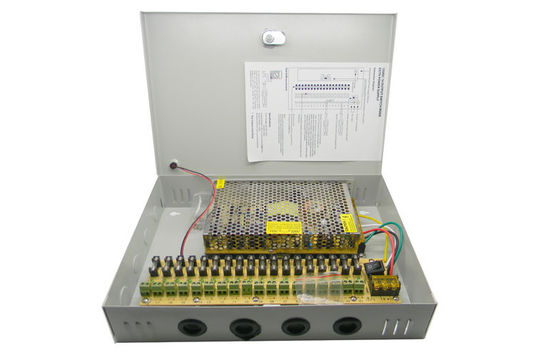 12V 20A 18 Channel CCTV Power Distribution Box Metal power supply