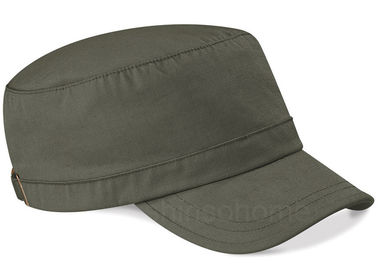 Blank Cotton Army Cap Blue With Metal Buckle , Men Army Hat 22 Inch