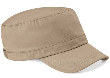Blank Cotton Army Cap Blue With Metal Buckle , Men Army Hat 22 Inch