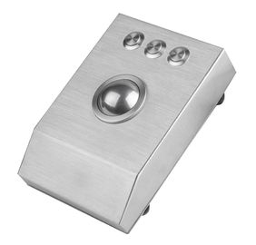 Rugged metal Stainless steel desktop 38mm laser trackball with 1200 DPI resolution