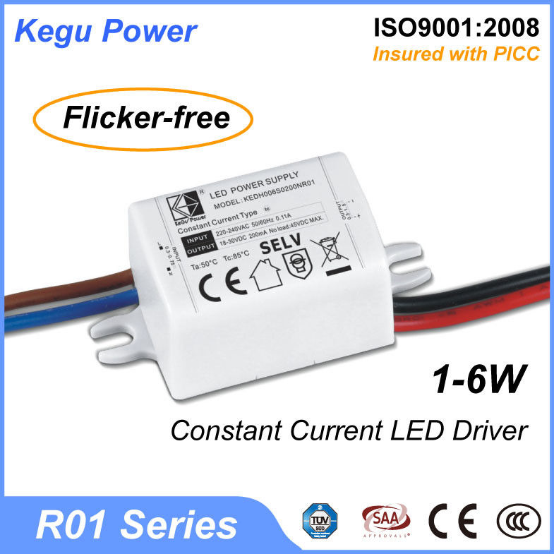 1 Kegu Constant Current LED Driver 1-6W with Flicker Free (CE SAA TUV)