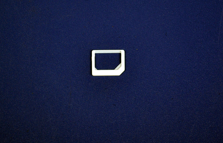 White Color PC Nano SIM Adapter Nano 3FF Mini - UICC Card