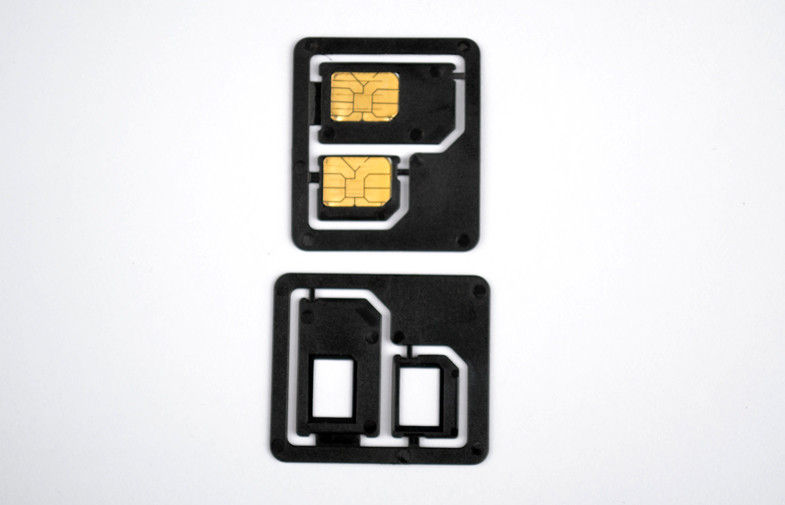 Plastic ABS Dual SIM Card Adapters / Dual SIM Adaptor For Regular Phone