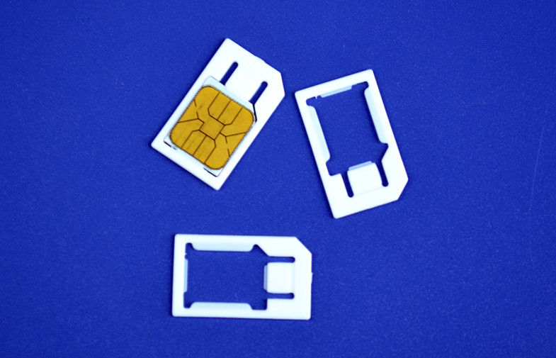 3FF To 2FF Plastic Micro SIM Card Adaptor For Normal Mobile