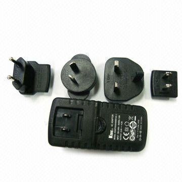 KTEC 25W KSAFF Series interchangeable plugs power adapter with EN 60950-1 UL60950-1