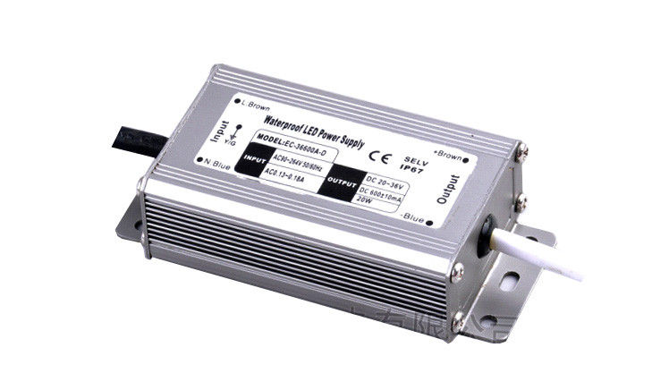 Energy Saving 250V AC Constant Current LED Driver 600mA 20W With EN61000-3-2
