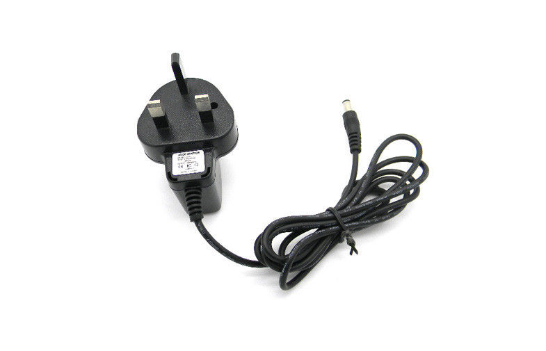 DC6V 500mA Switching Wall Mount Power Adapter Over Voltage With UK Plug