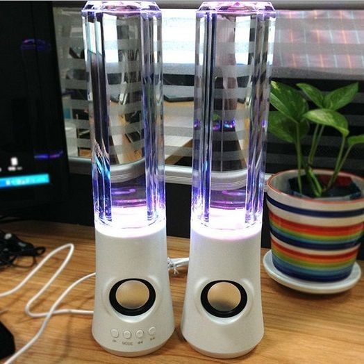 waterproof Desktop Water Dance Speaker USB Power Cylindrical wireless speaker
