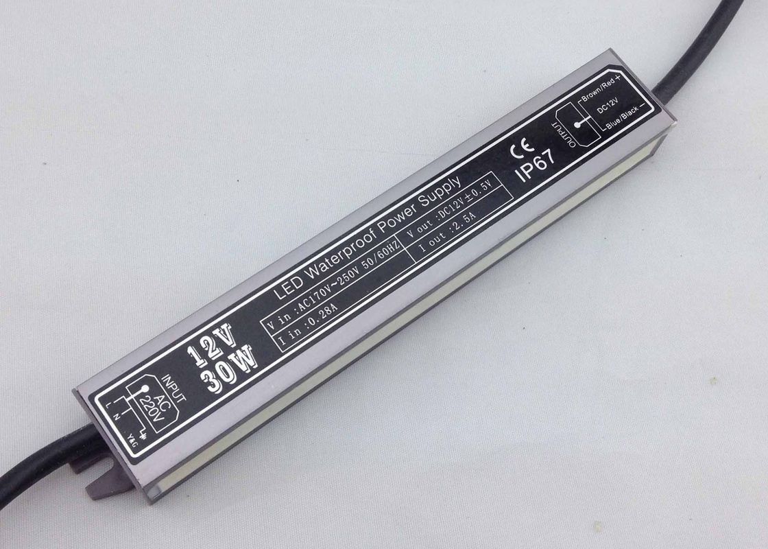 Waterproof 30W Constant Voltage LED Power Supply 12V 24V For LED Modules