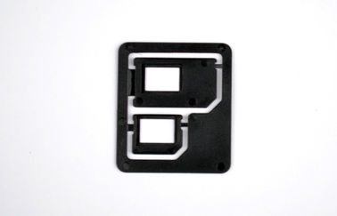 Micro Plastic ABS Cell Phone SIM Card Adapter , Combo Nano SIM Adaptor